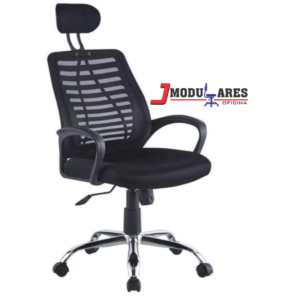 silla-ergonómica-oficina-cabezal-malla-escritorio