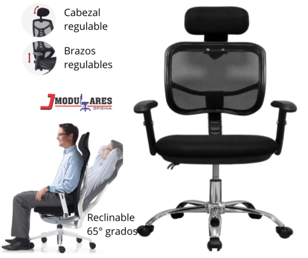 sillas-silla-yuri-ergonómica-cabezal-reclinable-escritorio