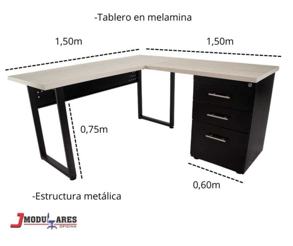 Escritorio-industrial-metálico-melamina-L-3